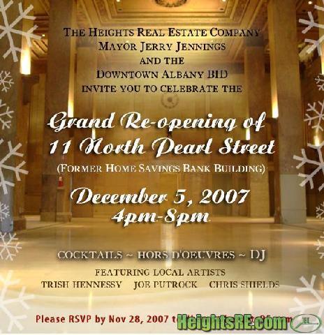 11 N Pearl Street, Unit: Building, Albany, NY-Event Invite